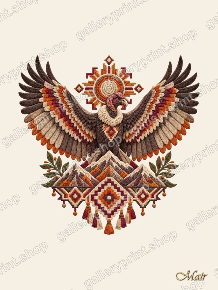Andean Condor with Spread Wings – printable wall art