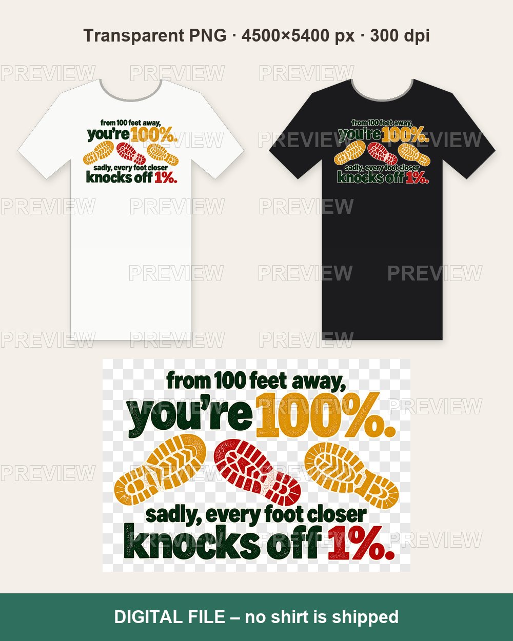 Funny Hiker Boot Print – T-shirt design PNG